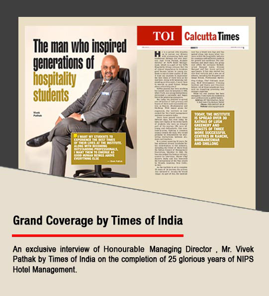 NIPS has grand coverage by Times of India