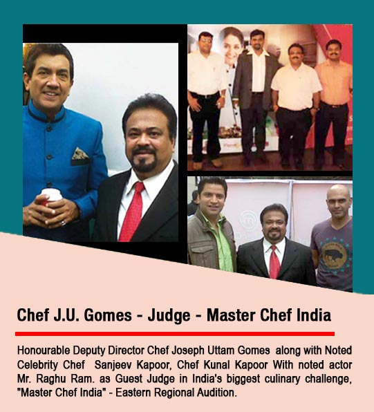 NIPS honourable deputy director chef J.U. Gomes - judge- master chef India