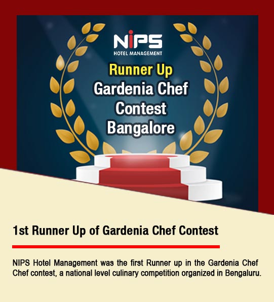 NIPS was the first runner up in the Gardenia chef contest