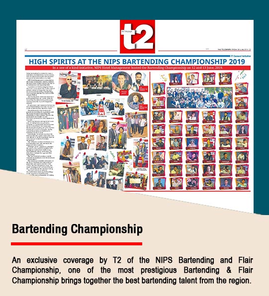 An exclusive coverage by T2 of the NIPS bartending and flair championship