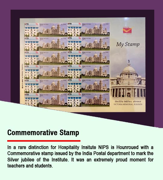 NIPS is honoured with a commemorative stamp issued by the India postal department