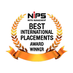 NIPS Hotel Management - Best International Placement Award Winner