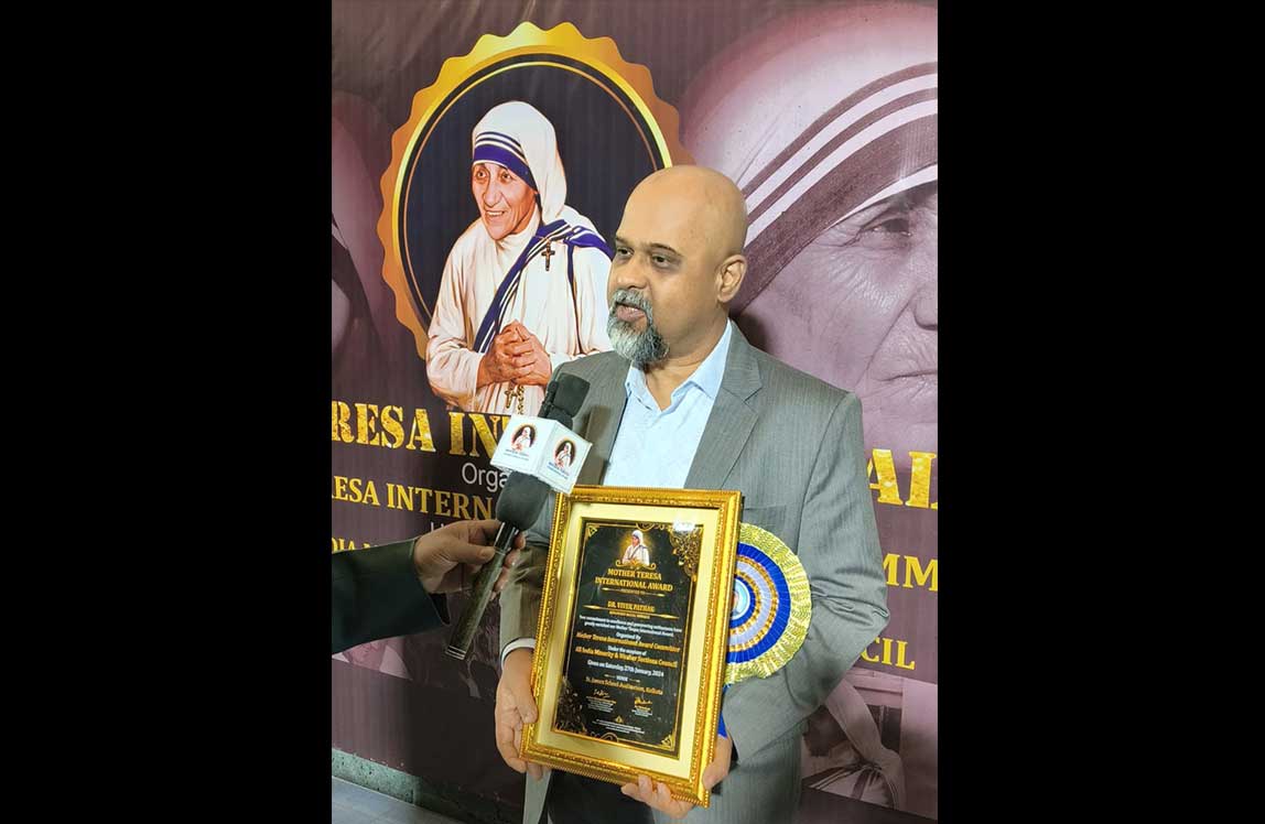 Award from Mother Teresa Foundation